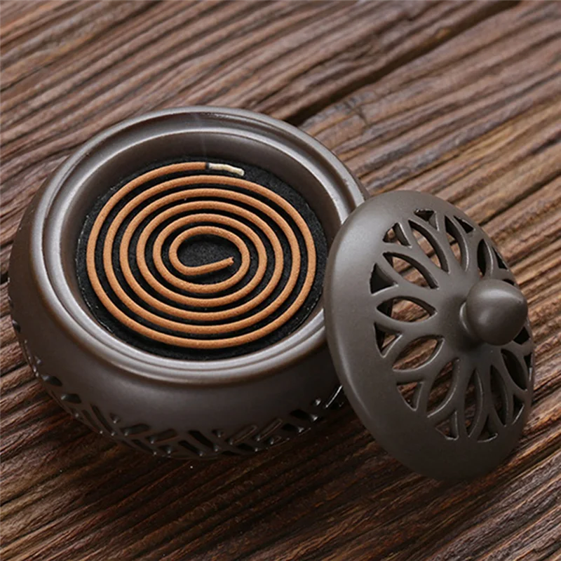 

ABJS маленькая ночная лампа, курильница, сандаловое дерево, керамическая курильница, украшение для комнаты, ароматерапевтическая печь