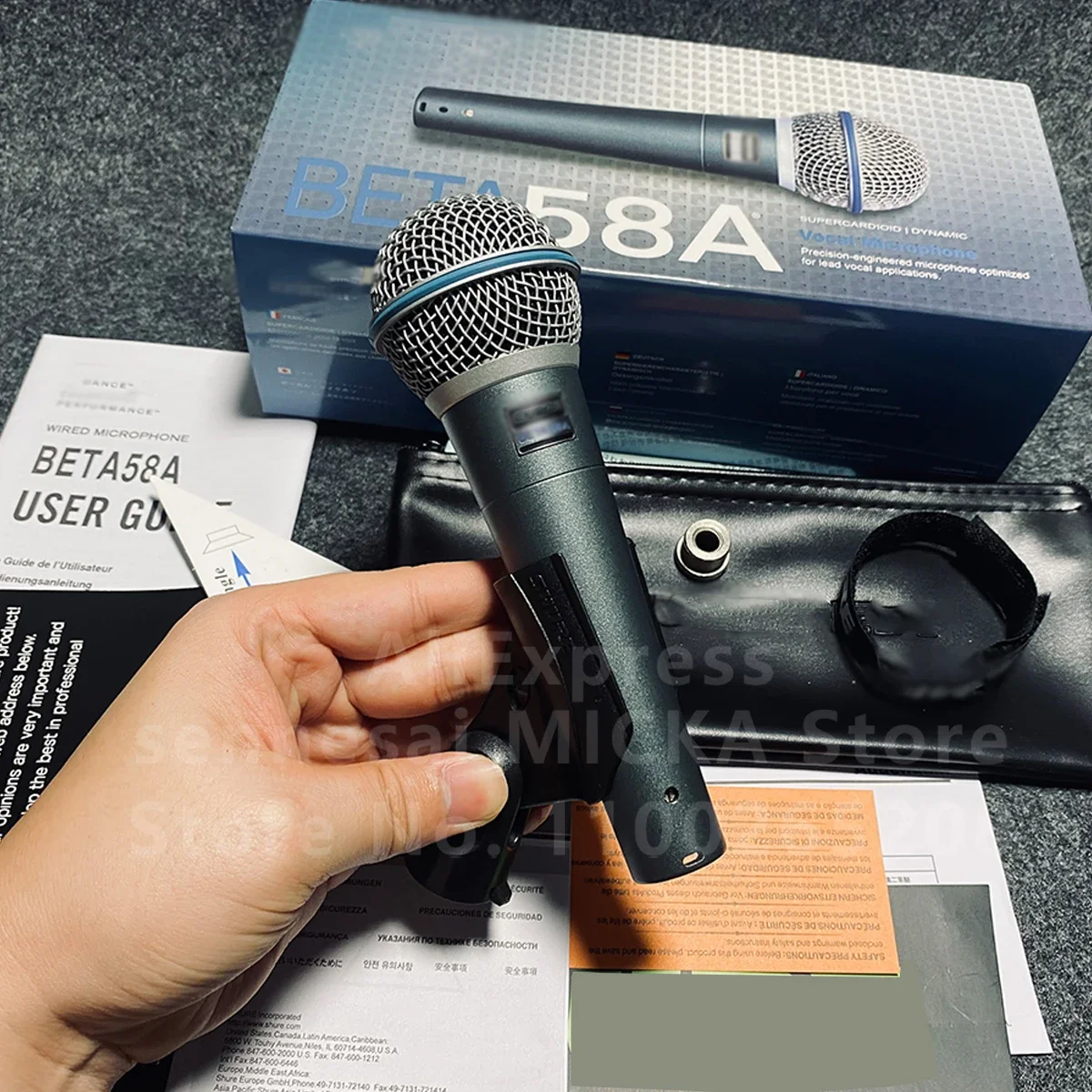 SENNESAI Top Quality Professional Beta58a Legendary Wired Microphone Grade A Dynamic Vocal Mic Karaoke For Performance Stage