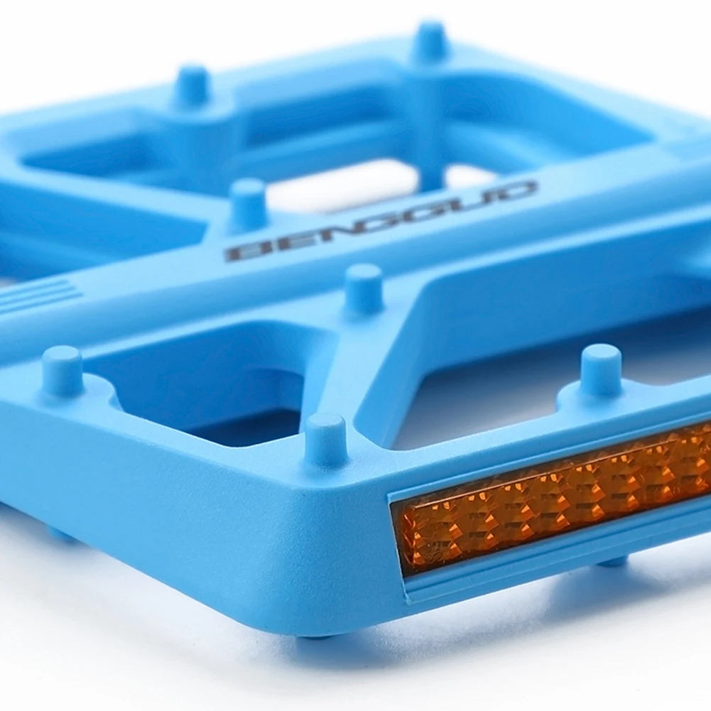 Pedali per bicicletta in nylon con doppio cuscinetto DU con riflettore Pedali per bici ultraleggeri Pedali per piattaforma per bicicletta impermeabili Accessori per bici