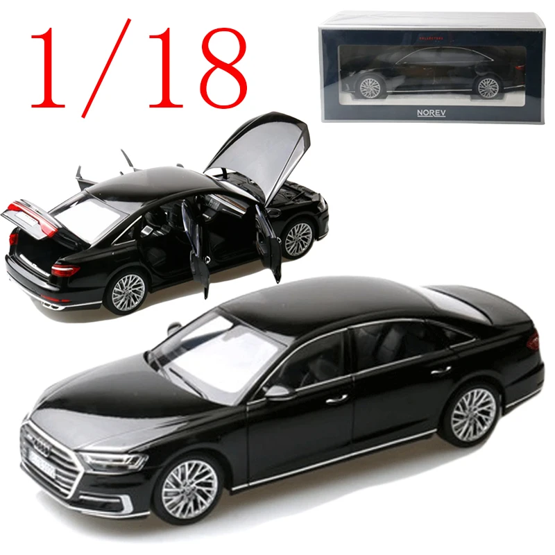 Norev Diecast 1/18 Escala Audi Liga Modelo Carros Audi A8L Jogar Veículos Brinquedos para Meninos Presente Caixa Original