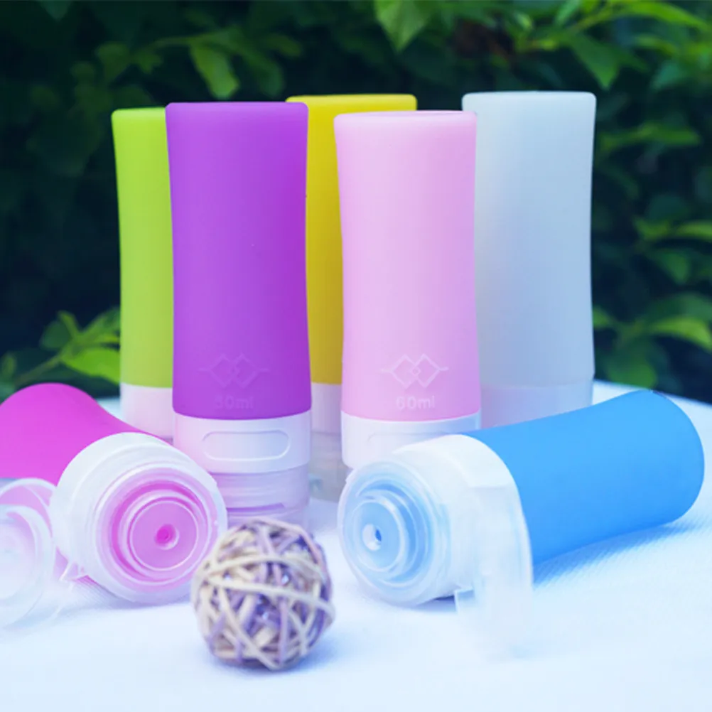 

38Ml Reusable Silicone Bottles for Travel Personal Care Liquids Leak Resistant Wide Mouth Fill Easy Portable Toiletry Organizer