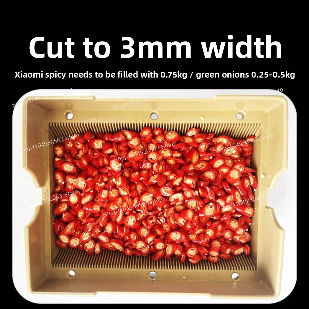 Commercial Vegetable Cutter Scallion Chili Leek Garlic Chopper for Kitchen Use