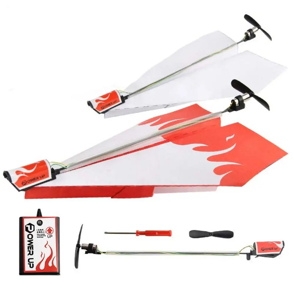 

Hand Throwing Airplane Electric Model Flying Toys Develop Cognition Folding Paper Plane Motor Power Educational