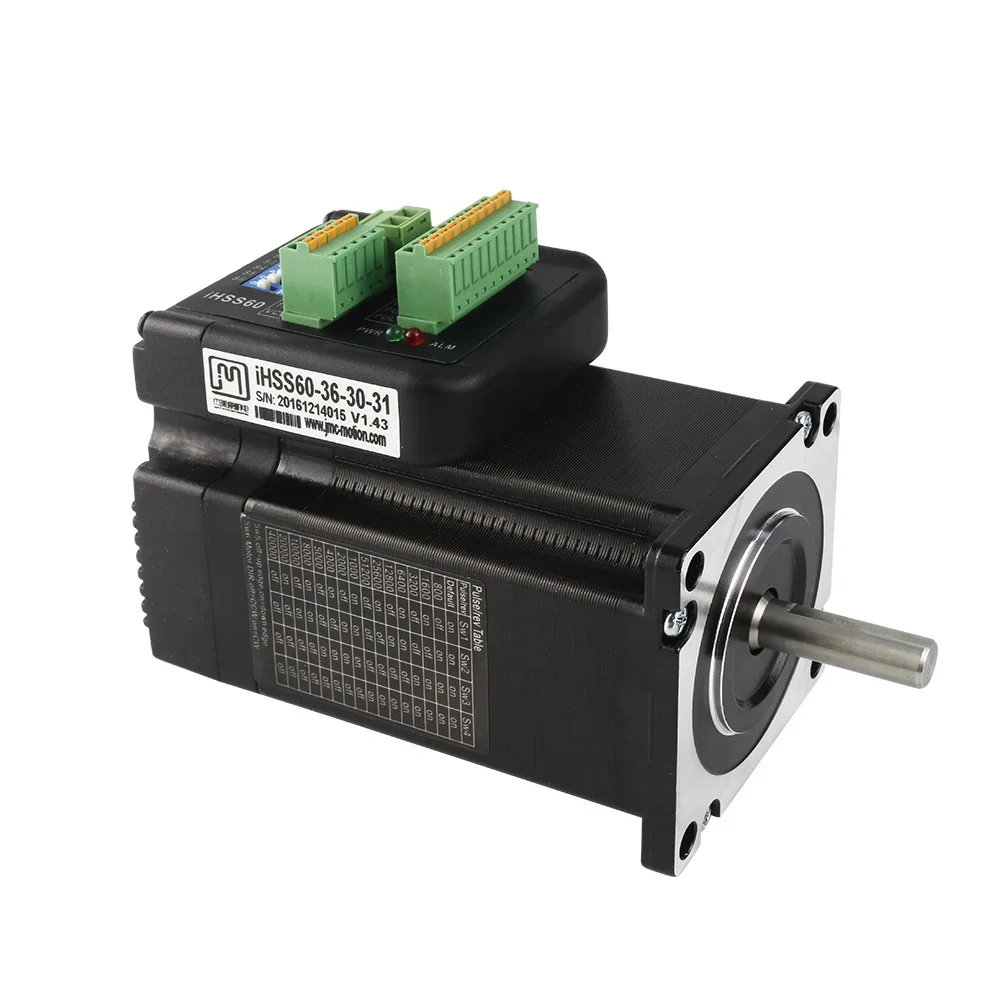 iHSS60-36-30 High torque electric motor 3Nm 36V Nema24 integrated stepping with 1000 lines incremental encoder