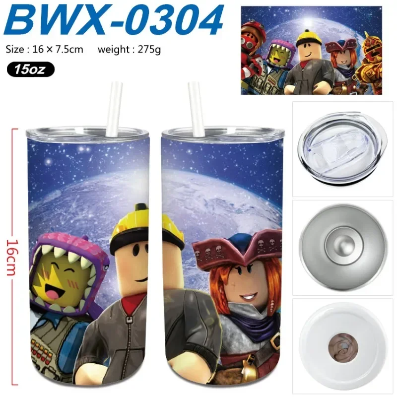 

Robloxs Peripheral Male and Female College Student Creative Stainless Steel Small Straight Tube Insulated Cup Insulated Cup