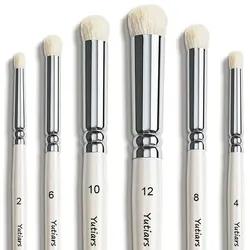 Paint Brush Set, Fine Detail Wood Handle Brushes for Miniature Art Painting, Acrylic, Watercolor - Micro Detailing & Drybrush