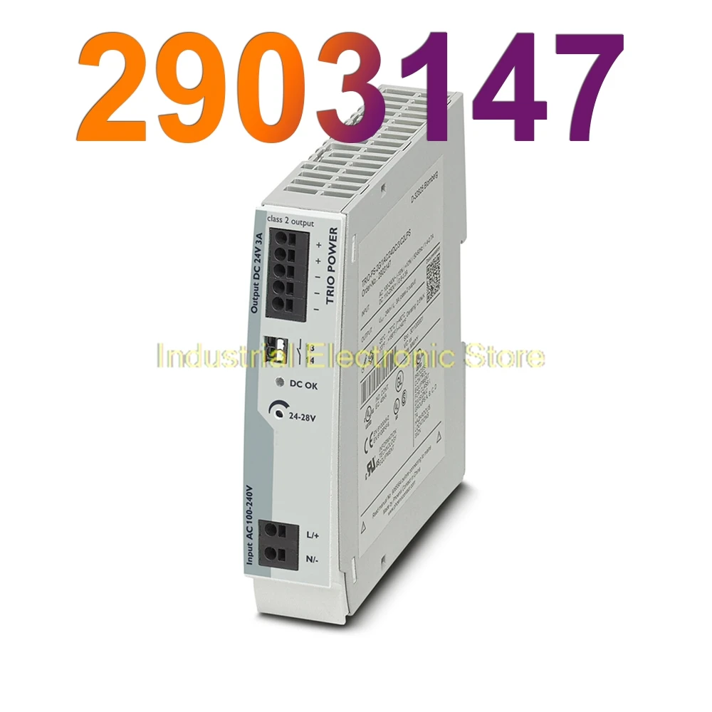 TRIO-PS-2G/1AC/24DC/3/C2LPS-2903147 For Phoenix TRIO POWER Supply 2903147