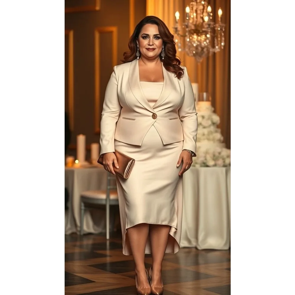 Customized 2 Pcs Mother of Birde Dresses 2026 High Low Women‘s Wedding Party Attire Dress Elegant Evening Dress Long Gowns