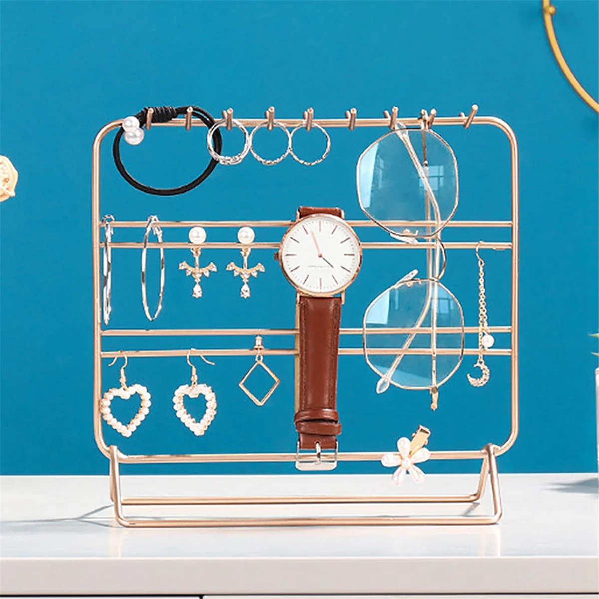 FZFZ ジュエリースタンドホルダー イヤリングとネックレスディスプレイスタンド ブレスレットディスプレイ、ジュエリーオーガナイザー