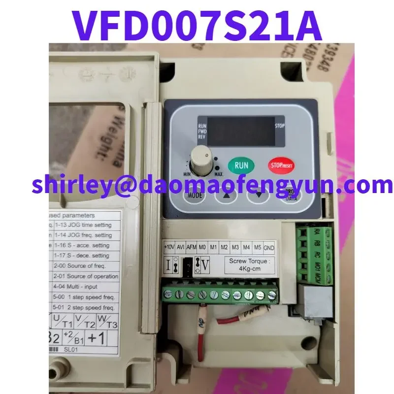 Used Frequency converter VFD007S21A