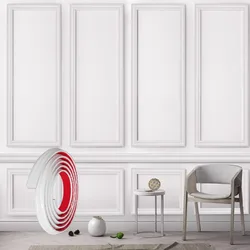 1Roll 2M Peel and Stick Panels Molding Trim, Flexible Chair Rail Classic Wall Trim, Self-Adhesive Wall Paneling Strip