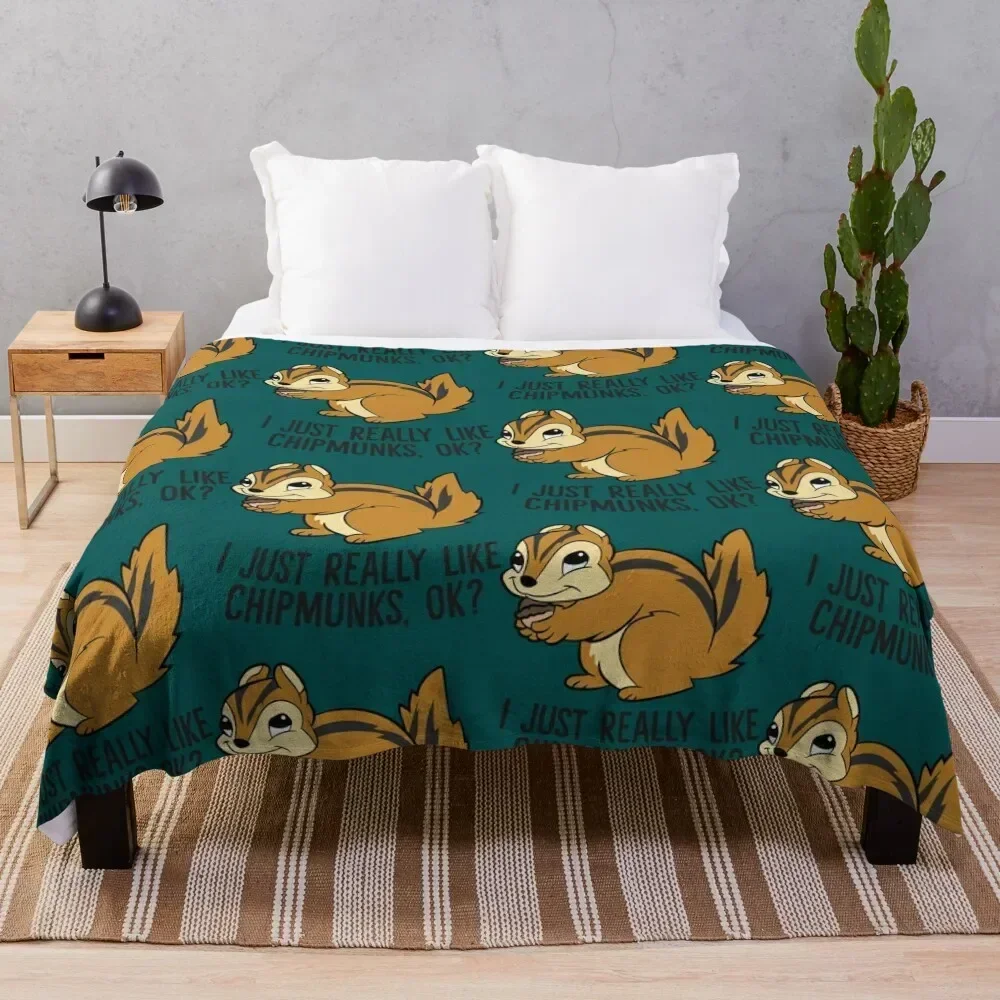 

Funny Chimpunks Throw Blanket valentine gift ideas Luxury Brand funny gift Blankets