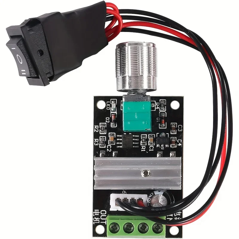80W Motor Speed Governor PWM Speed Adjustable Reversible Switch 1203BB Motor Driver Reverse