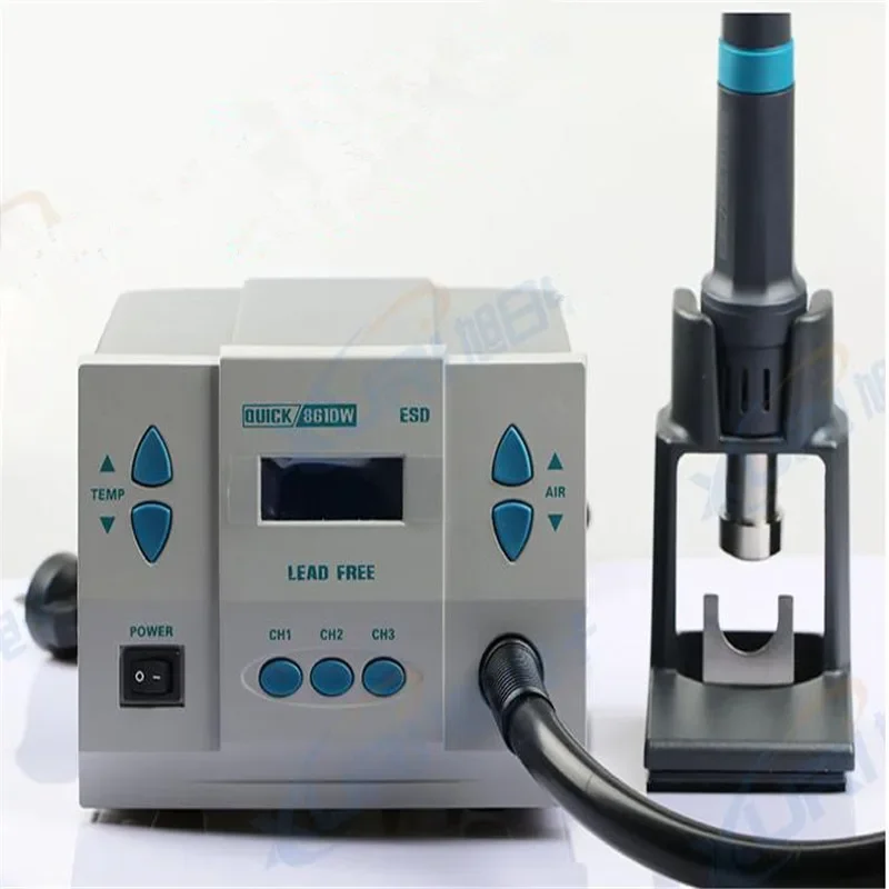 High-Performance Original QUICK 861DW Soldering Station with Hot Air Gun and Rework Station for Electronics Repair