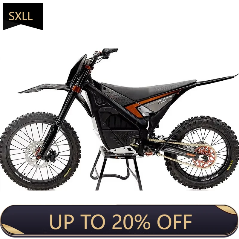 

SXLL Arctic Leopard Car Pro's electric bicycle, powerful off-road vehicle with rear hub motor, stainless steel frame 74V lithium
