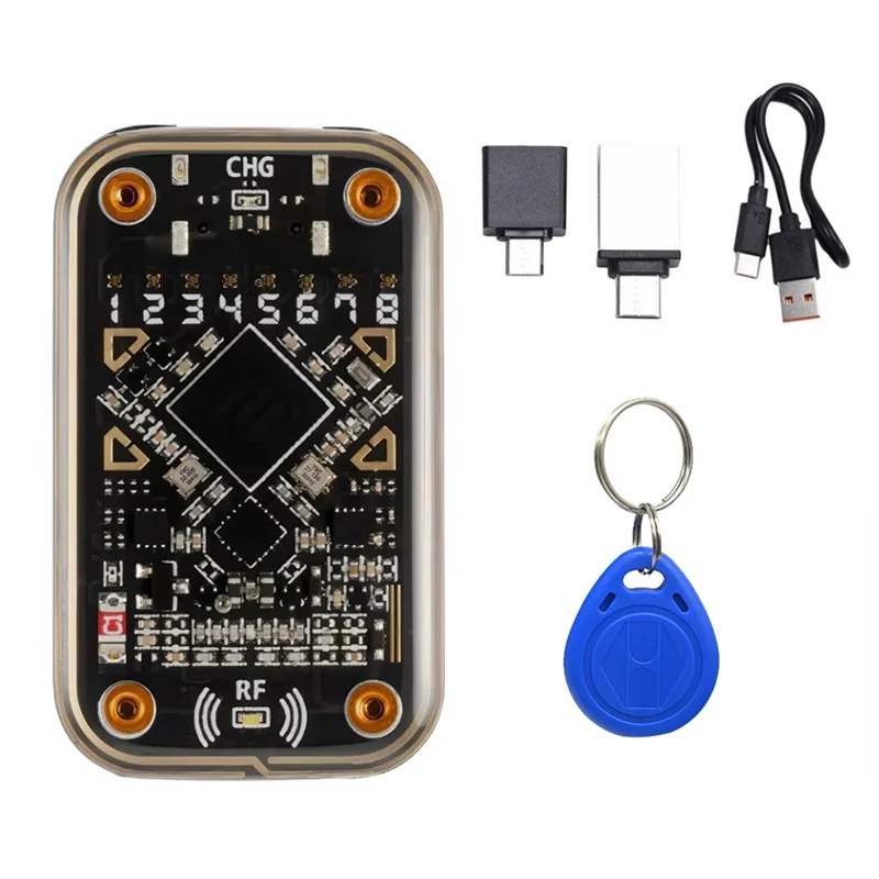 N82R Chameleon Ultra Contactless Smart Card Emulator RFID Smart Chip Reader+T5577 Keychain Compliant To NFC Read Writer