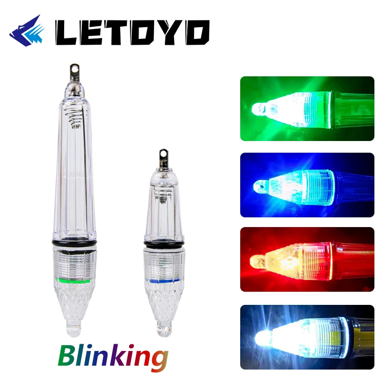 LETOYO LED Underwater Blinking Fishing Light  12cm 17cm Water Lamp Ocean Isotope Fishing Light LED Sea Fishing Accessories Tools