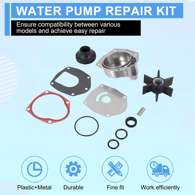 817275A5 Water Pump Impeller Repair Kit For Mercury 4-Stroke 40-115HP Outboard Motor 46-817275A5 46-817275Q05