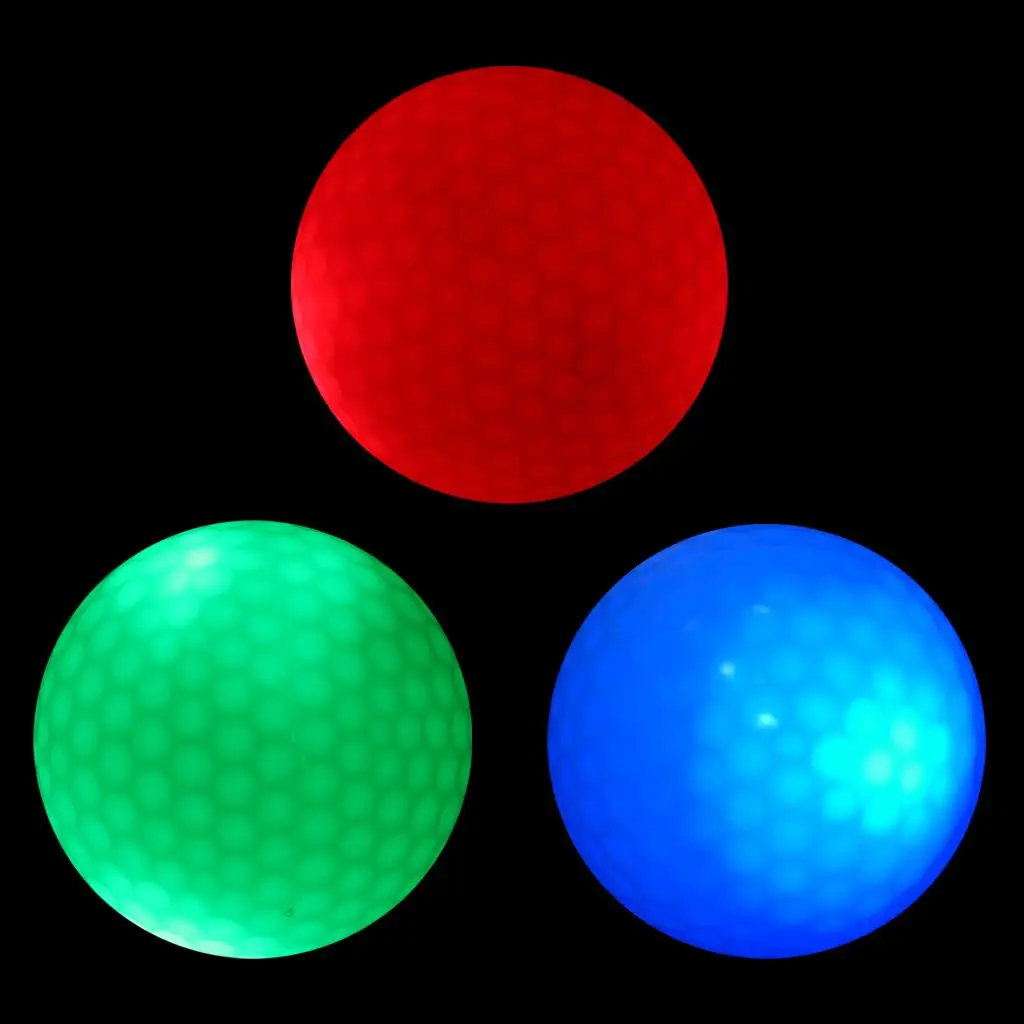 

Night Golf Balls LED Golf Balls Perfect for Night Golf and , 3 Pieces (Red, Blue, Green)