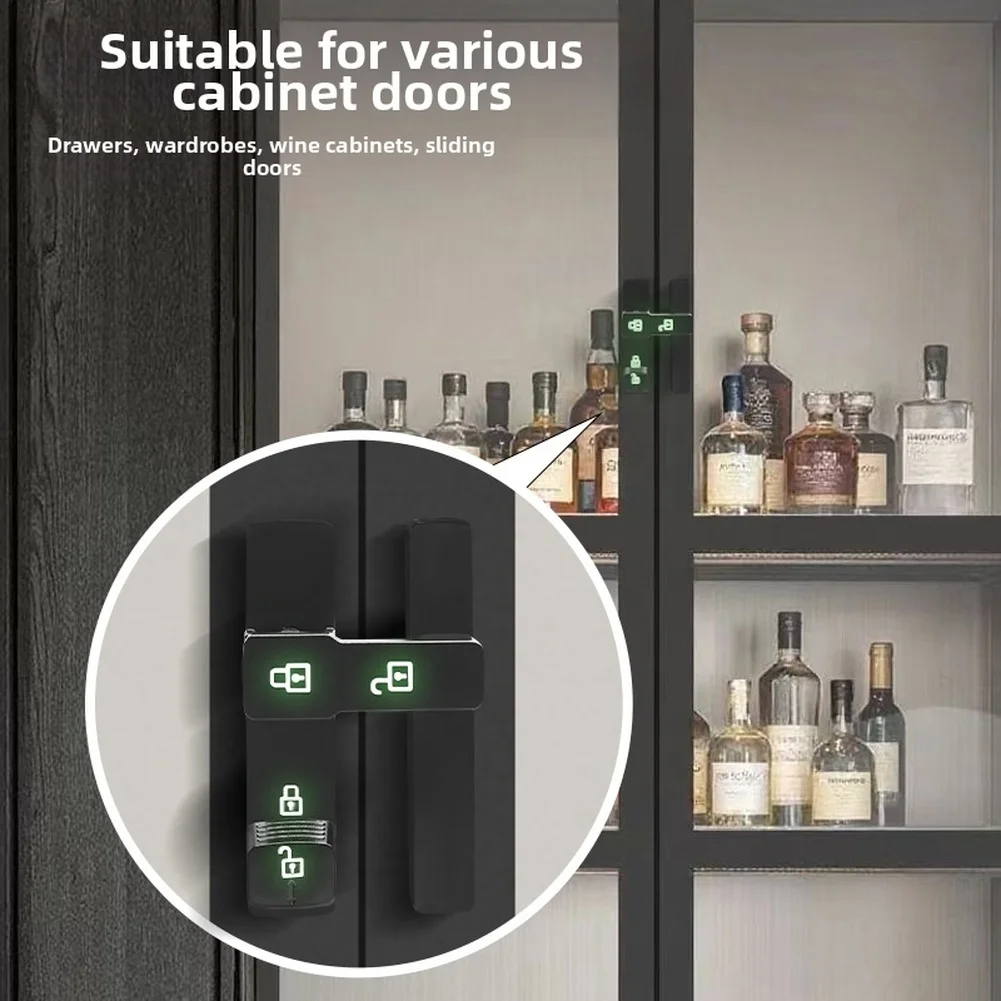 Cerraduras de gabinete para cajones y ventanas de 180 grados, pestillo luminoso de aleación de Zinc para puerta de Granero, herrajes para hebilla de puerta corredera