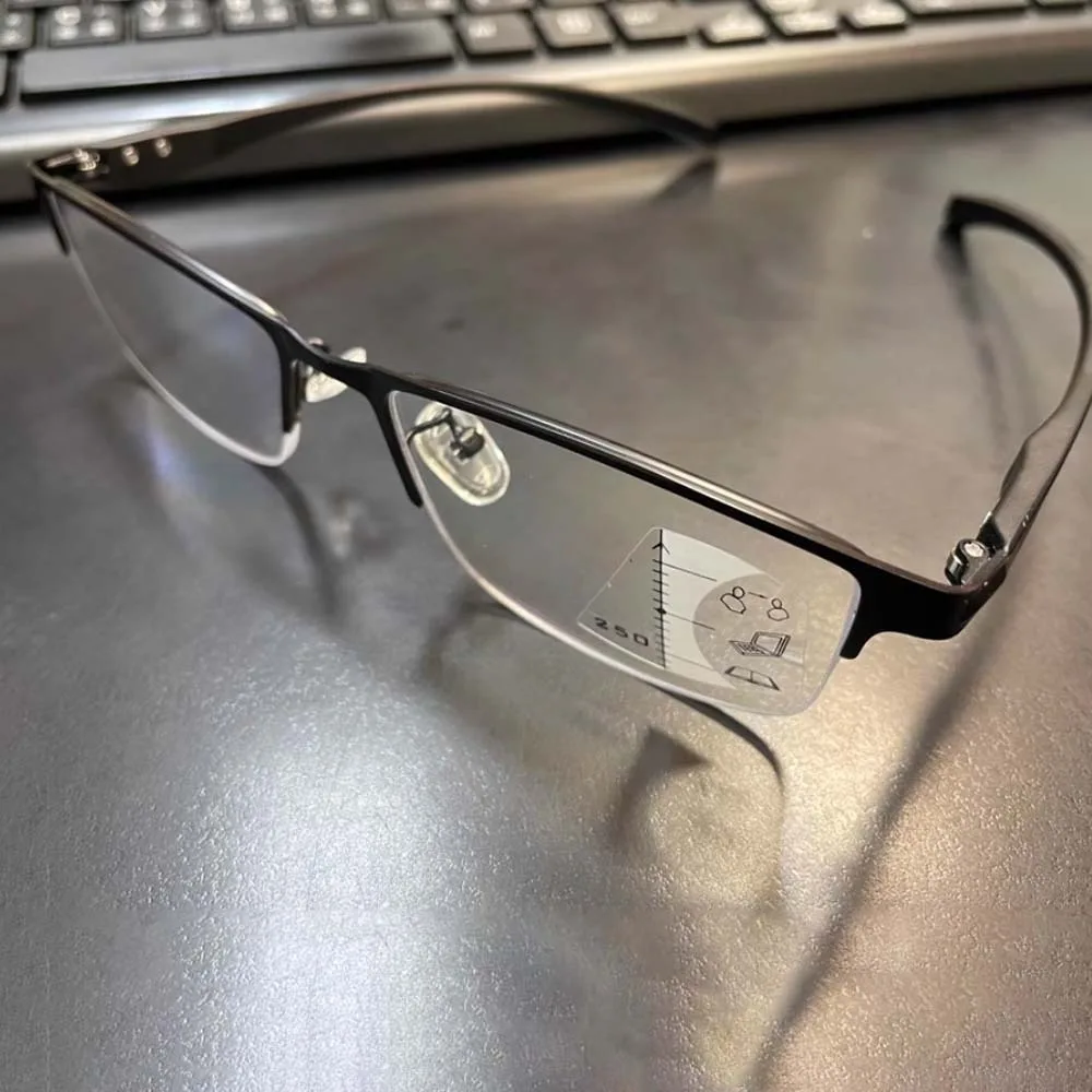 

New Transparent Anti Blu-ray Glasses PC Alloy Half-frame Business Glasses Lightweight Decorative Women Sunglasses Students