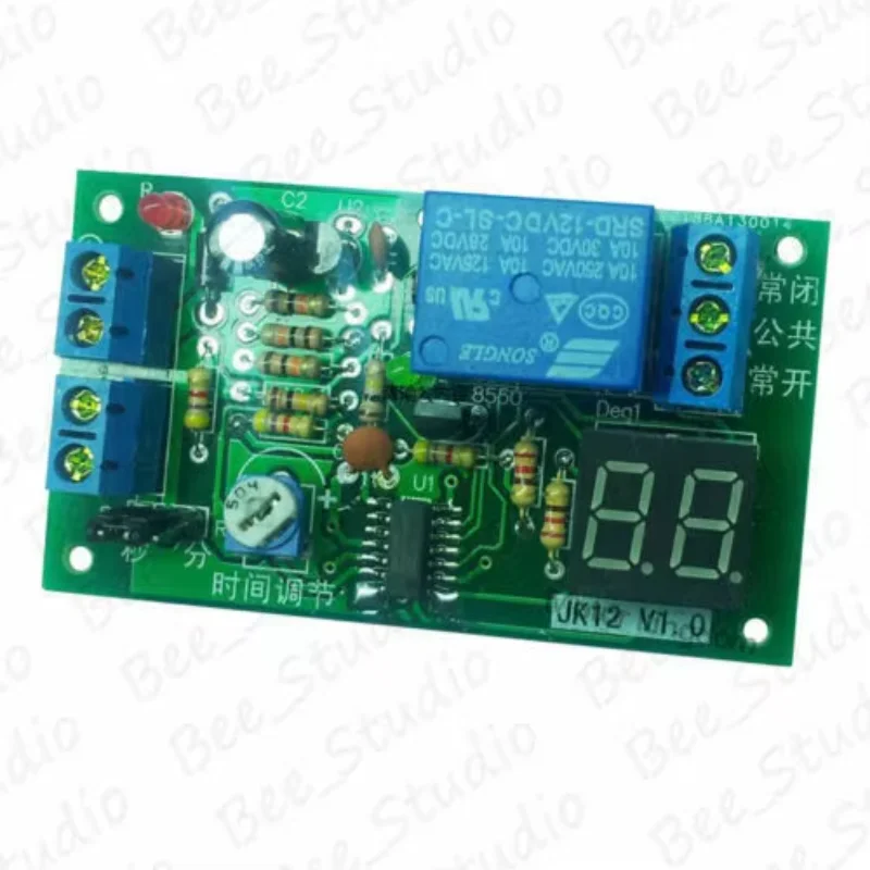 DC 12V Adjustable Trigger Timer Time Delay Turn Off Time Relay Switch Countdown Module LED Display 1-99s/ 1-99min