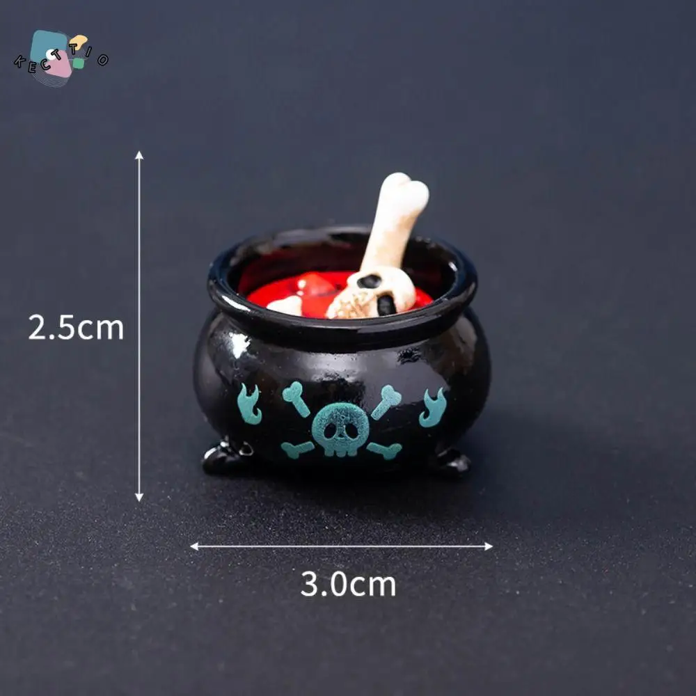 

Creative Cartoon Halloween Small Ornaments DIY Resin Craft Tombston Ornaments Mini Resin Festival Ornaments Decor Accessories