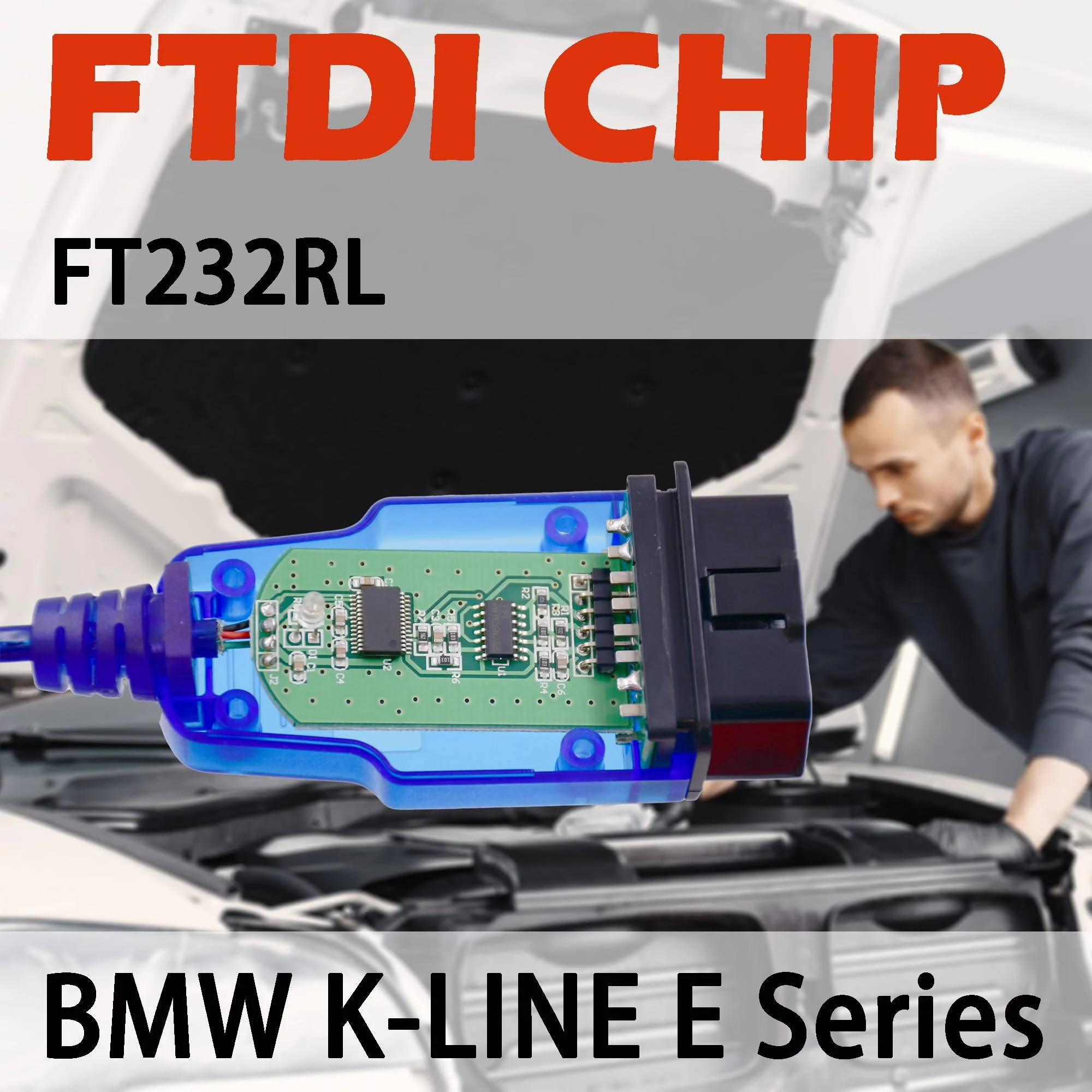 Vag kkl 409.1 ftdi ft232rl ferramenta de scanner de chip obd2 cabos de diagnóstico com interface usb scanner automático para carros multimarca mais novos