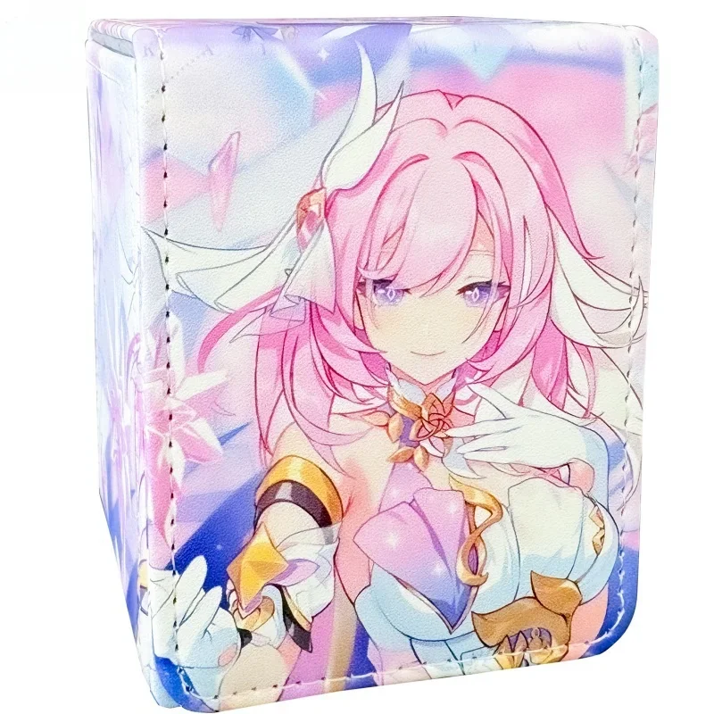 Card Box Elysia Hoshino Ai Ptcg Lovely Girl Diy High Quality Portable Collection Card Storage Box Anime Action Toy Figures Gifts