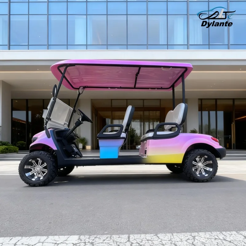 Factory High Quality 45km/h Forward Speed Electric Golf Cart Street Legal Custom Golf Buggy Side Mirror With Turning Light