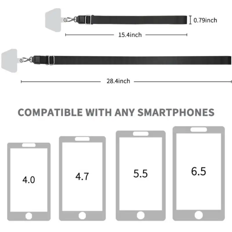 Cell Phone Anti Lost Fall Neck Straps Cord Lanyard Adjustable Lanyard Strap Safety Tether Universal Mobile Phones Accessories