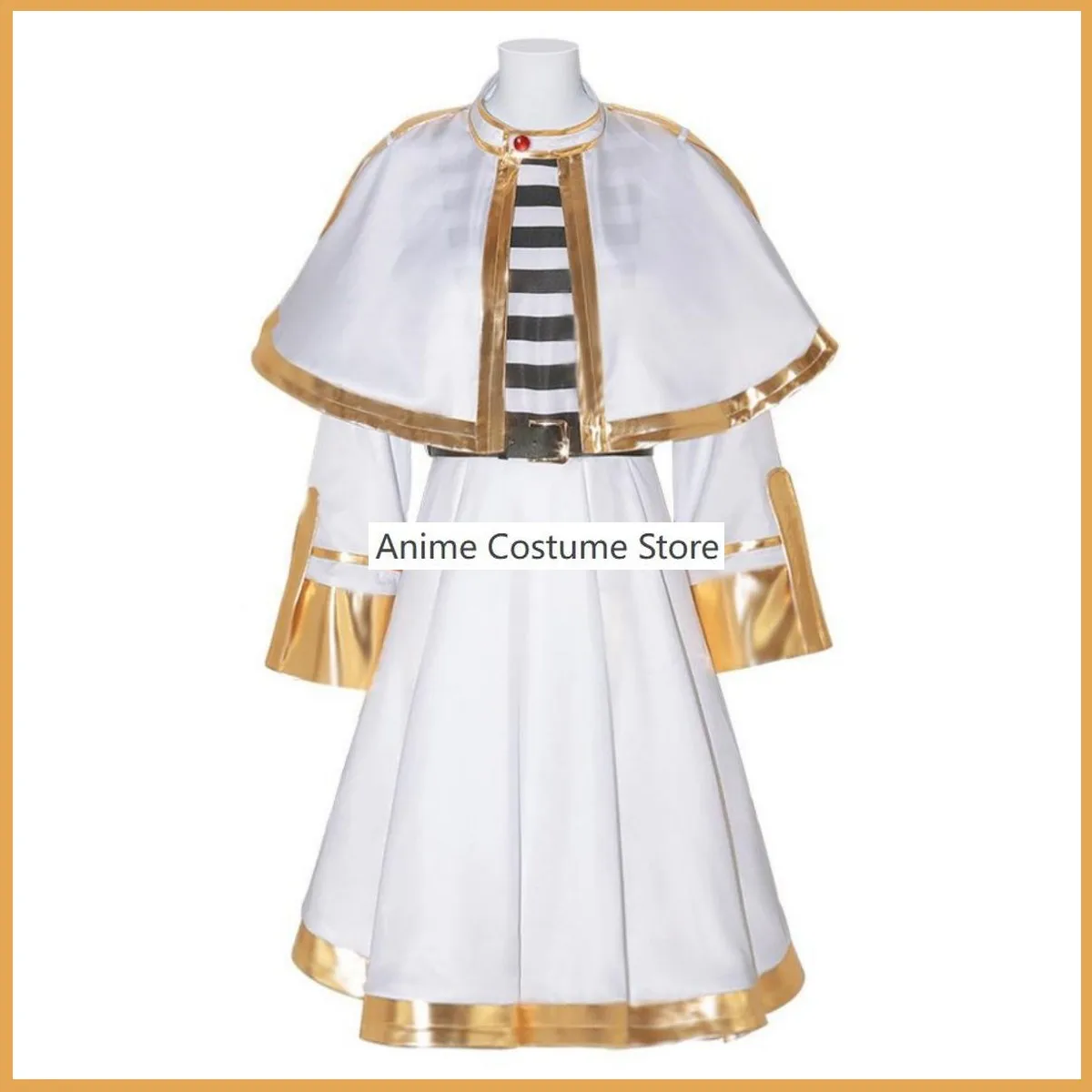 Anime Frieren At The Funeral Frieren Cosplay Costume Magicians Wig White Shawl Dress Woman Sexy Kawaii Carnival Halloween Suit