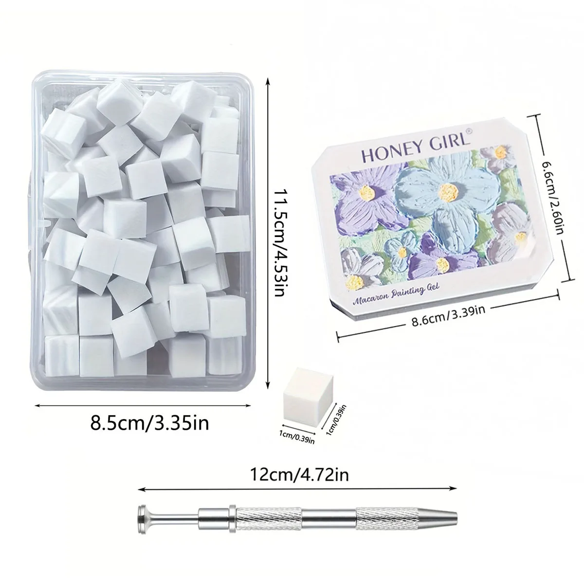 1 مجموعة/2 قطعة هلام طلاء الأظافر الصلبة التدريجي UV و LED مسمار الفن خلق الديكور 100 قطعة بات الإسفنج 1 قطعة كليب DIY صالون الأظافر Y2K INS #4