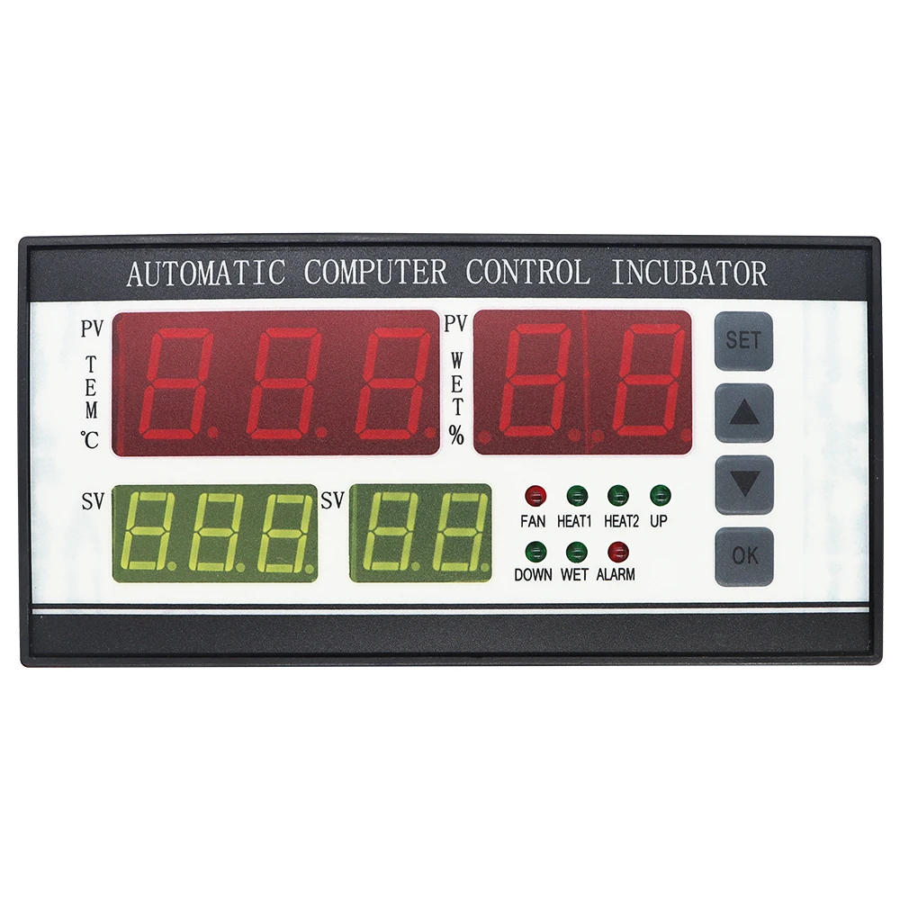 XM-18 Cyfrowy kontroler inkubatora do jaj Wielofunkcyjny termostat Sterowanie higromostatem z sondą czujnika temperatury i wilgotności