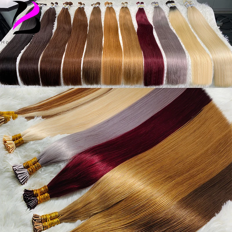 I Tip Hair Extensions Real Human Hair Keratin Capsules Pre bonded Hair Extensions Natural Hair Extensions 100% Remy Straight