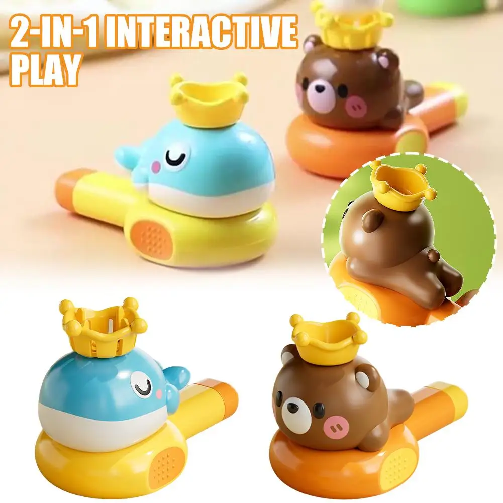 Floating Blow Pipe Ball Toy Whale Whistle Breathing Lung Capacity Training Toddler Speech Therapy Montessori Kids Birthday Gifts