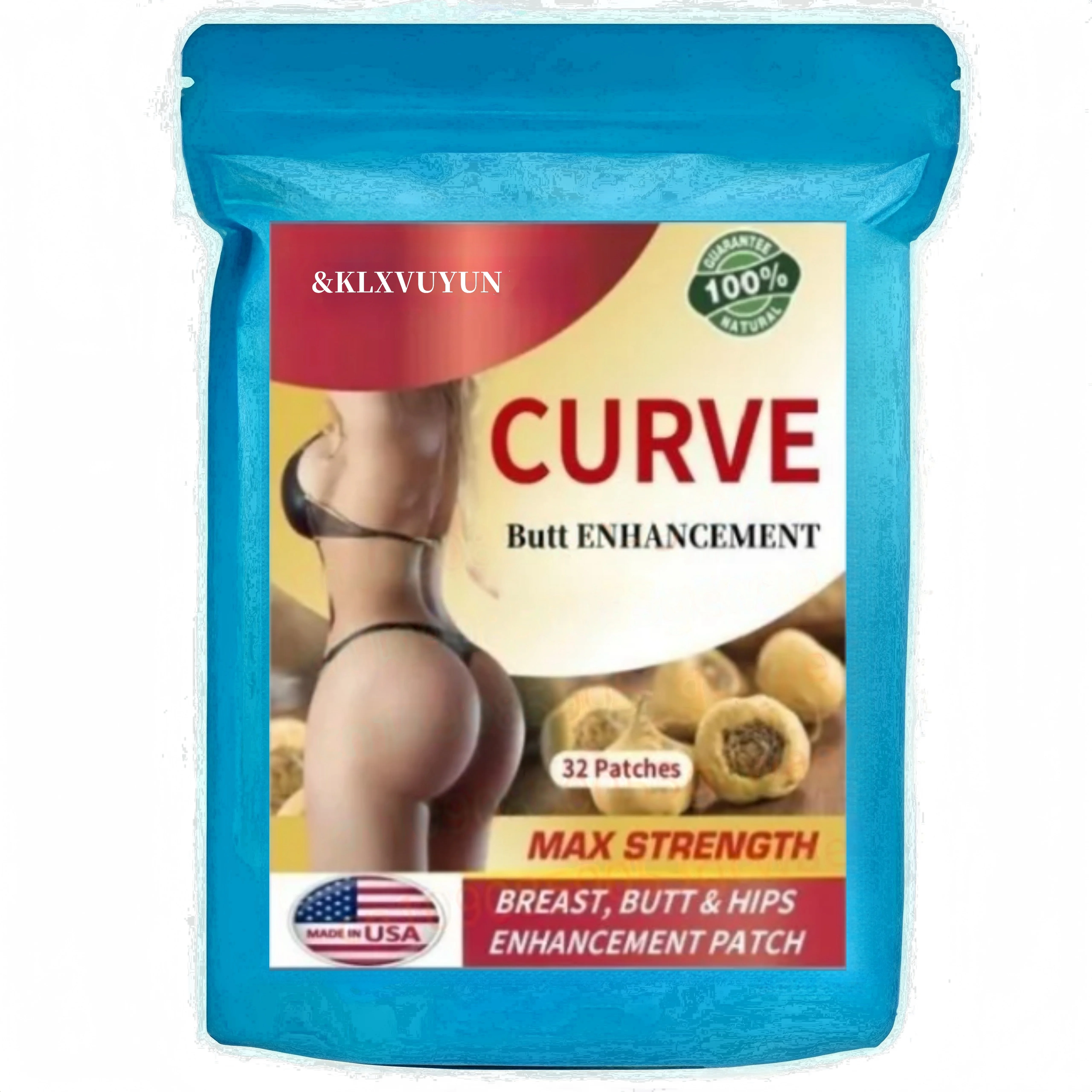 Curve Butt Enhancement Transdermal Patches Butt Enhancer Glute Growth - Fenugreek, Wild Yam