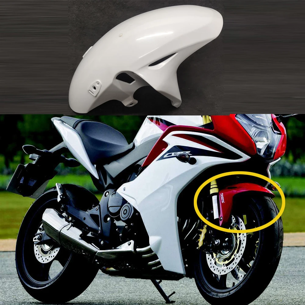 

Unpainted White Front Mudguard Fender for Honda CBR600F 2011 2012 2013