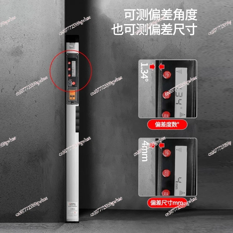 

S-LR180 aluminum alloy 2 meters digital display folding horizontal ruler electronic measurement vertical