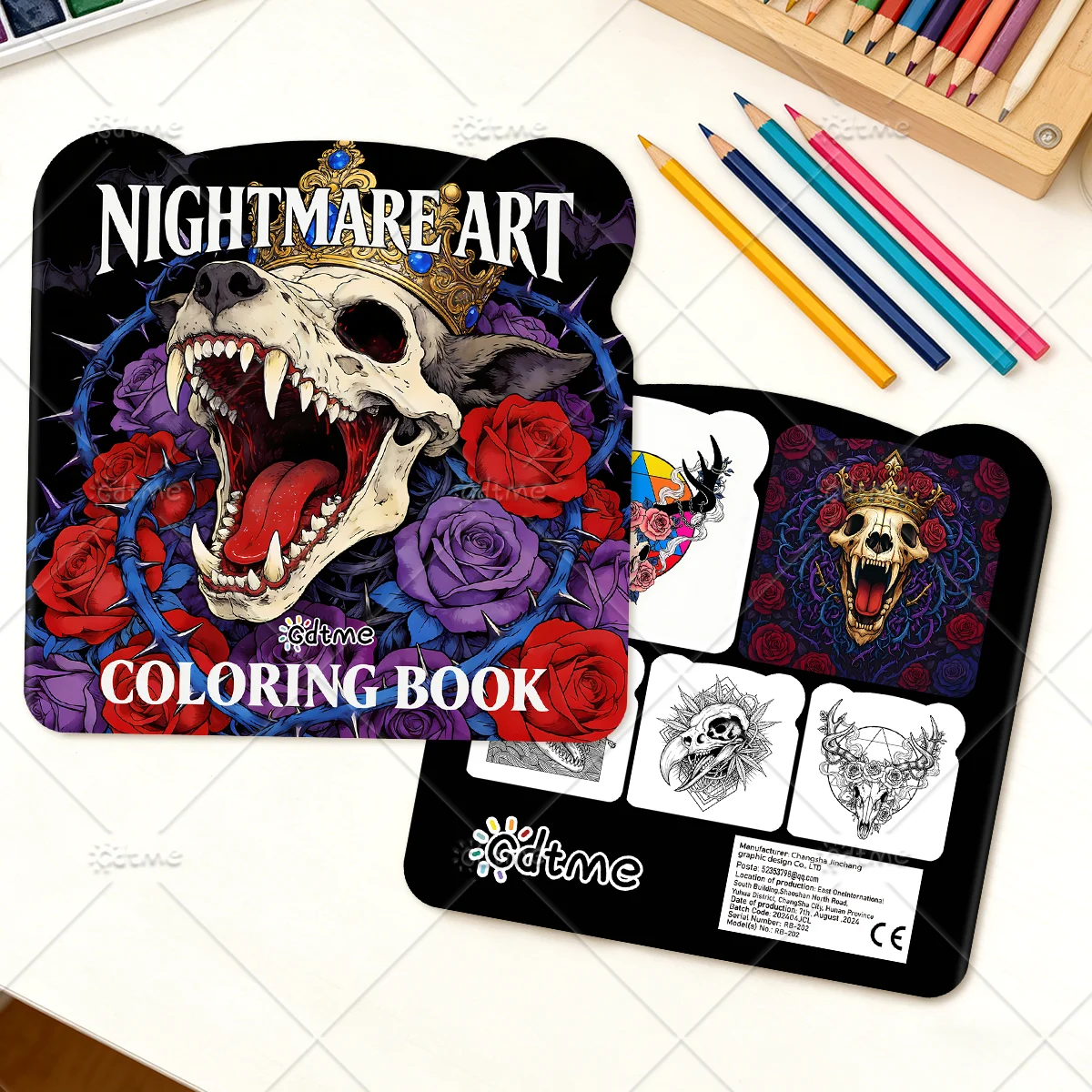 NIGHTMARE ART Malbuch für Erwachsene: Niedliche, gemütliche Tagesaktivitäten und unregelmäßige Muster zur Entspannung (Cozy Spaces Coloring) – Detail 2