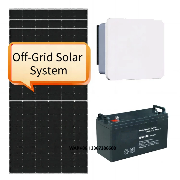 Complete Hybrid Solar System with Battery & Inverter | Home Solar Panels Kit Solar Energy System