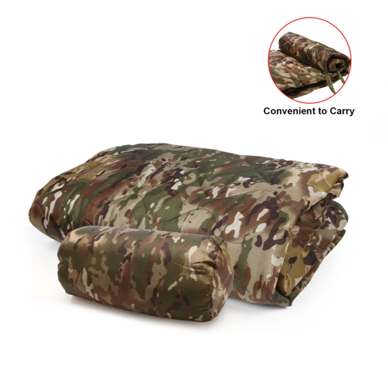 Colcha de camuflaje para acampar, accesorios portátiles, manta cálida para Picnic, colchón de viaje ultraligero para dormir, esterilla de viaje