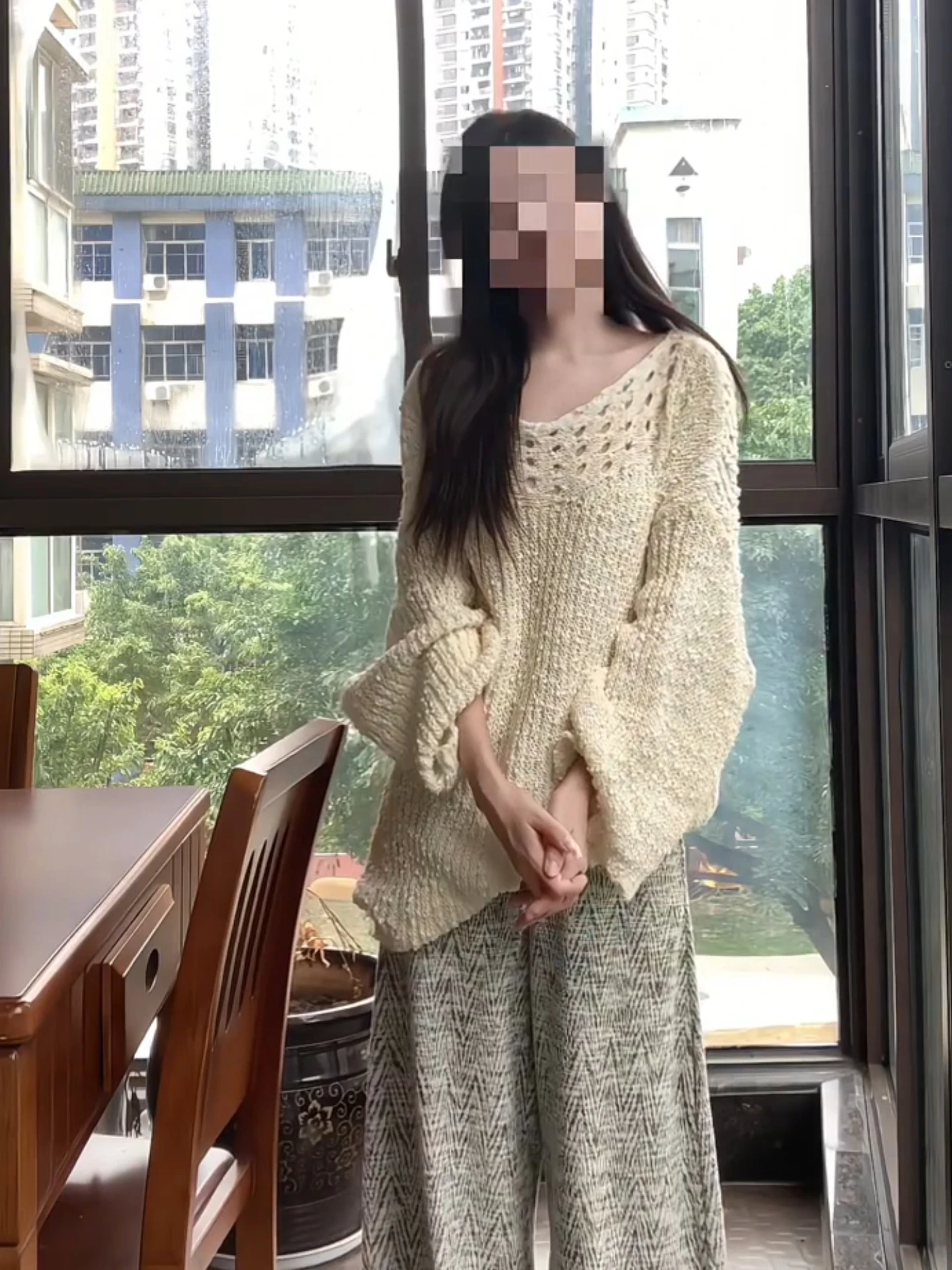 

Мягкий ажурный вязаный свитер, женский свободный крой, осенний топ Fufu, удобный утягивающий свитер, эксклюзивный онлайн-свик