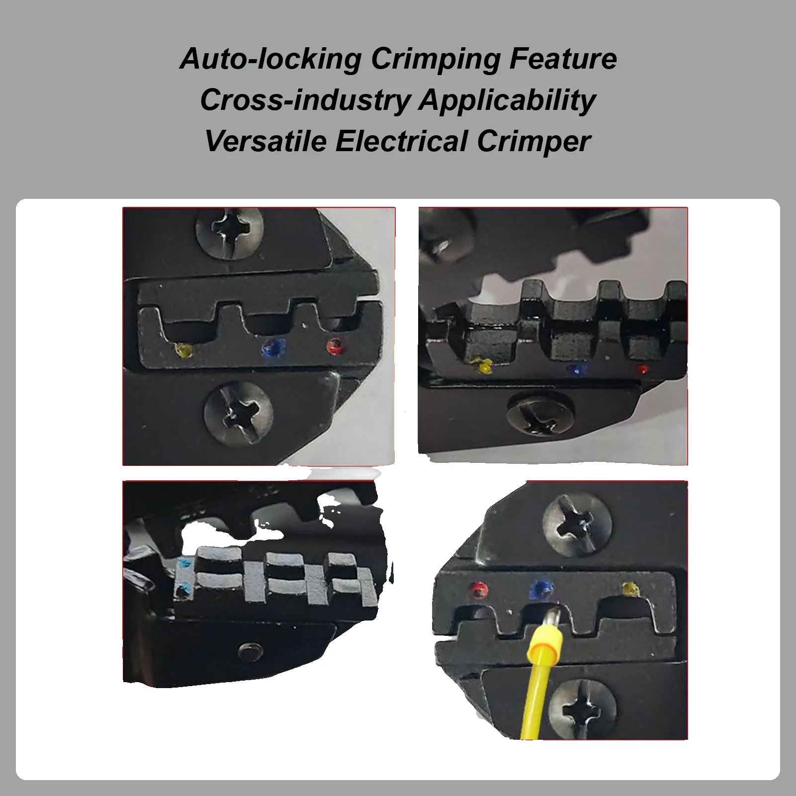 

Electrical Crimper Ratcheting Cable Crimping Tool Precision Wire Cutting Plier For Electrician Automotive Residential Building