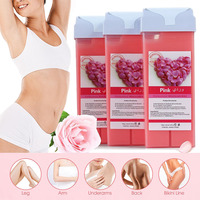 Honey Hair Removal Wax Roller Refill Kit - Roll on Depilatory Wax Cartridge Warmer Honey Heater for Easy Waxing Hair Removal