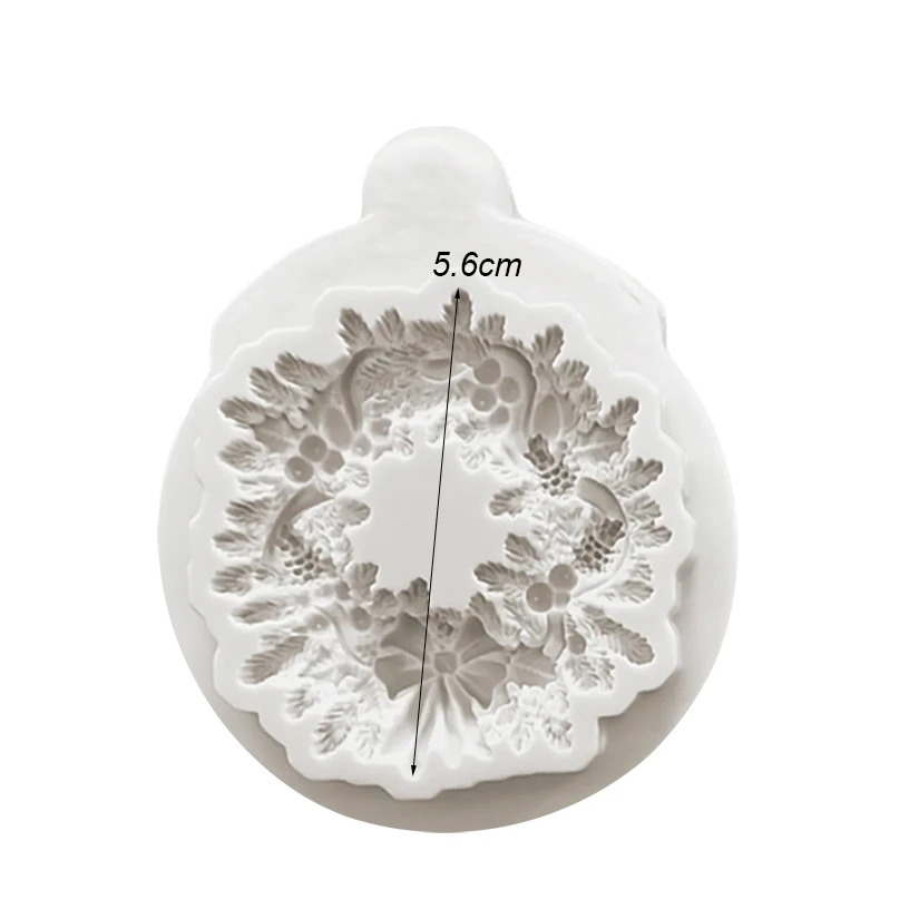 Christmas Wreath Silicone Sugarcraft Mold Cookie Cupcake Chocolate Baking Mold Fondant Cake Decorating Tools