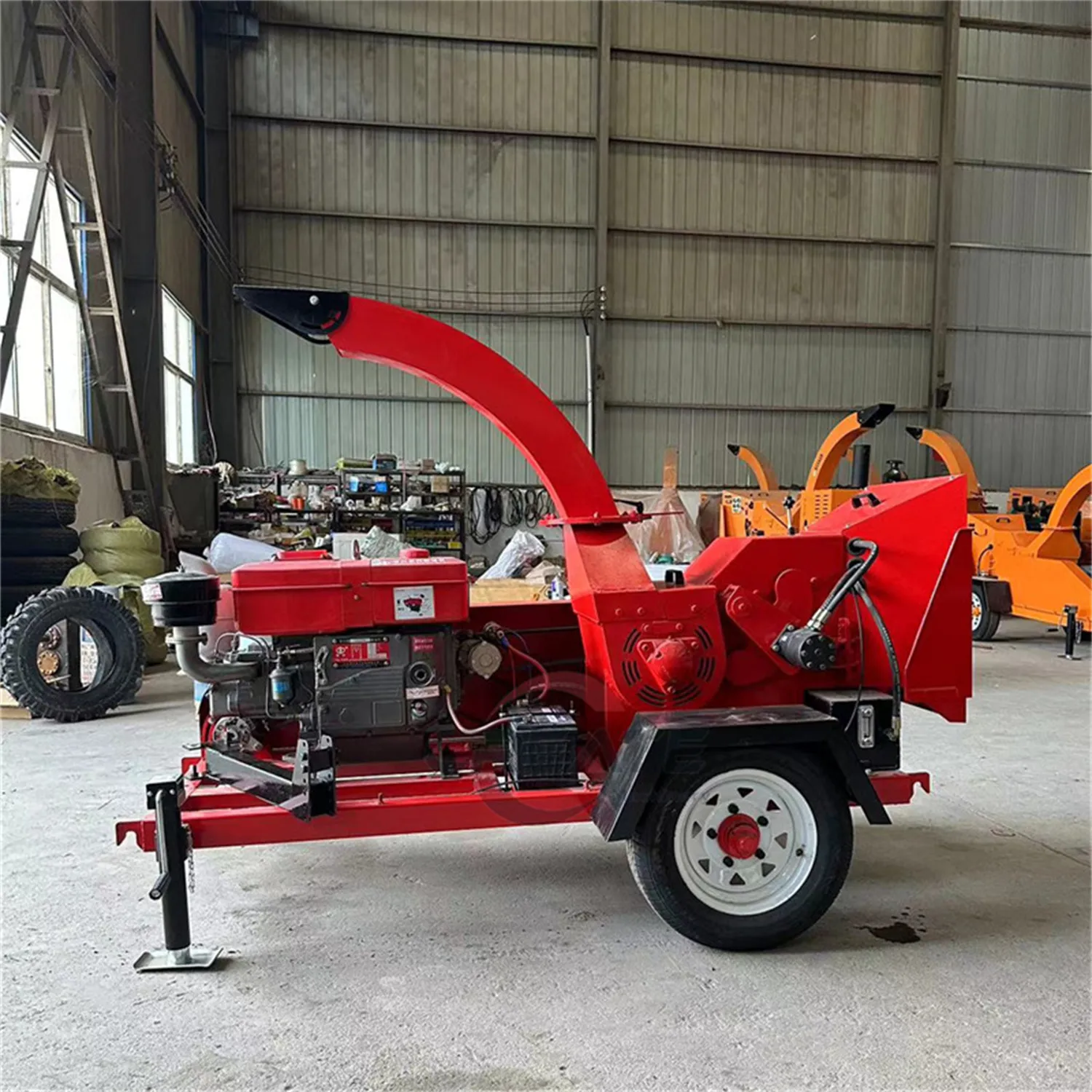 Factory Direct 32/102HP Wood Chipper Shredder Farm Widely Using Wood Chipper Shredder Braches Wood Splitter Crushing Machine