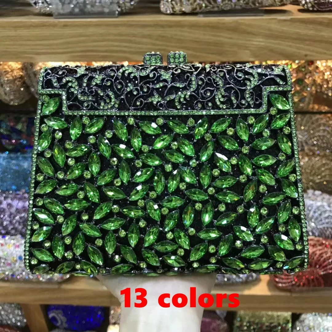

13 цветов, женские клатчи с кристаллами Fushia, вечерние сумки с камнями, стразы, телефон, Minaudiere, сумки на цепочке, кошелек для свадебной вечеринки