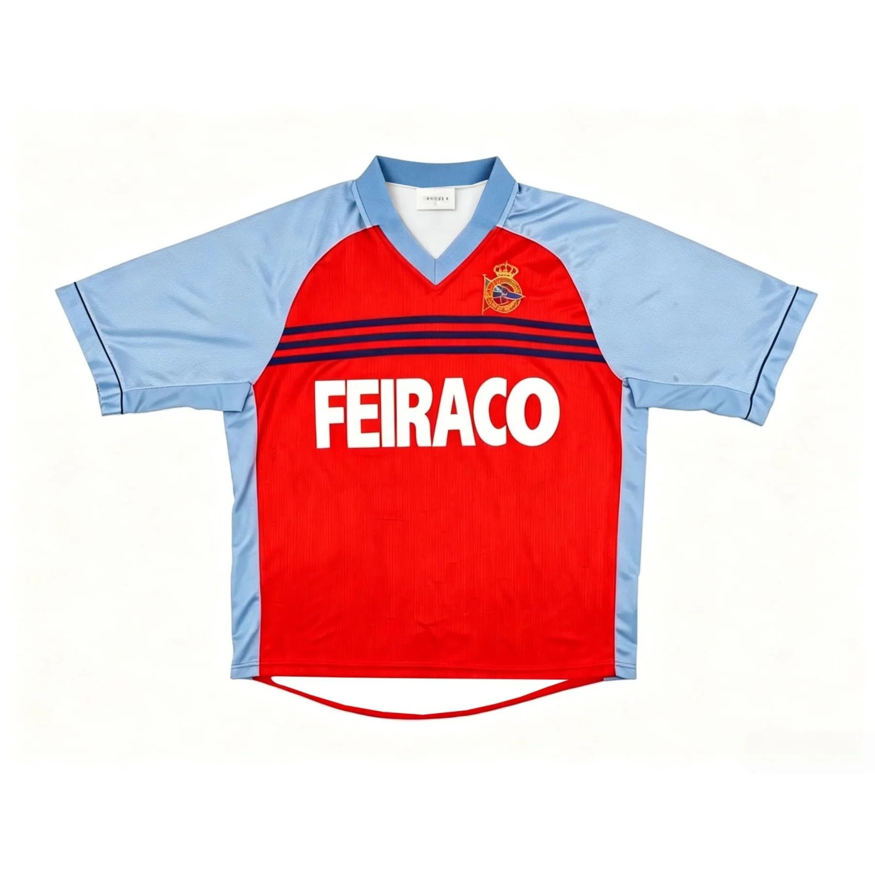 98-00 Deportivo La Coruña Retro Soccer Jersey Parent‑Child Family Matching Quick Dry Vintage Football Shirt for Adults Children