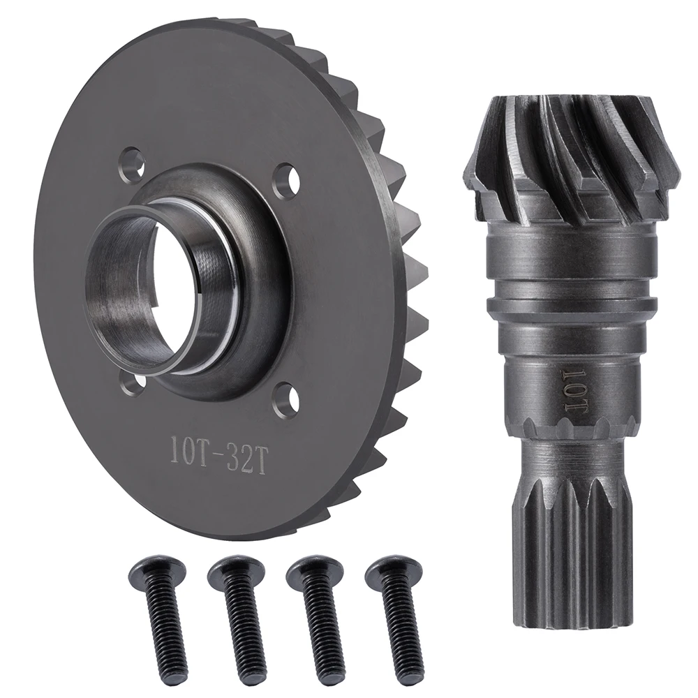 TRINOOD Stahl Vorne Hinten Diff Getriebe Antrieb Kegelräder 10T-32T für 1/5 T-RAXXAS X-MAXX Upgrade Teile 5